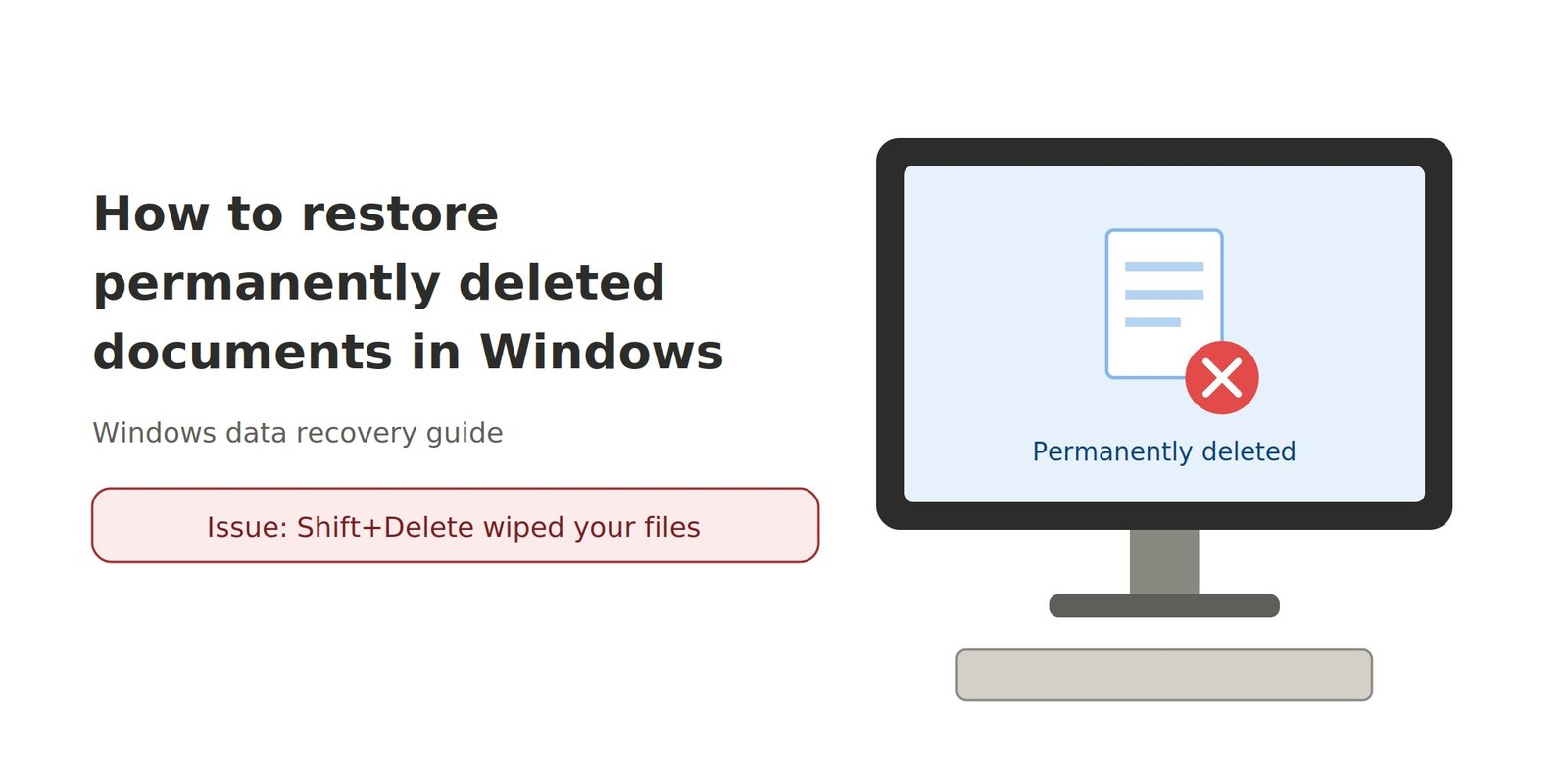 How to Restore Permanently Deleted Documents in Windows